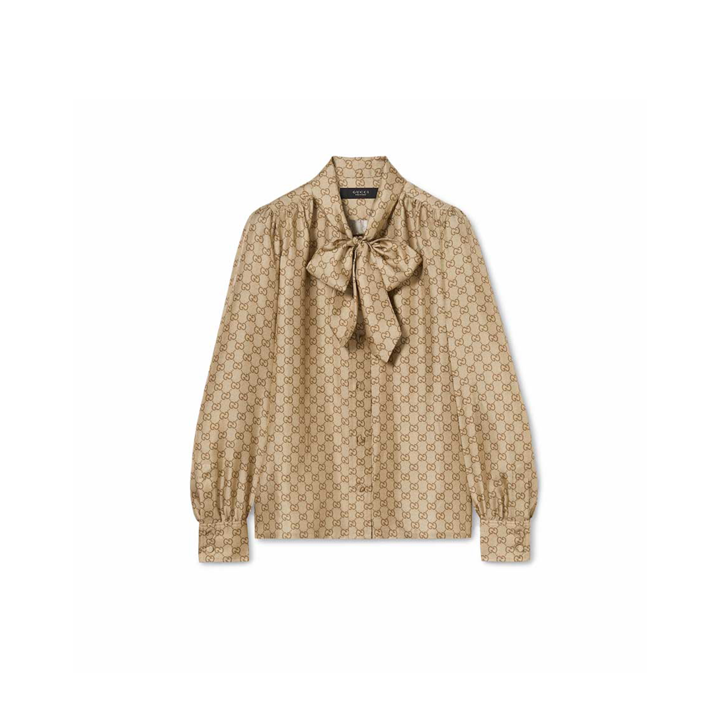 GUCCI PRINTED SILK TWILL SHIRT 860513